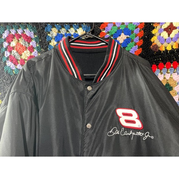 Dale Earnhardt Jr Reversible JH Design Budweiser Varsity Letterman Jacket - Picture 7 of 9
